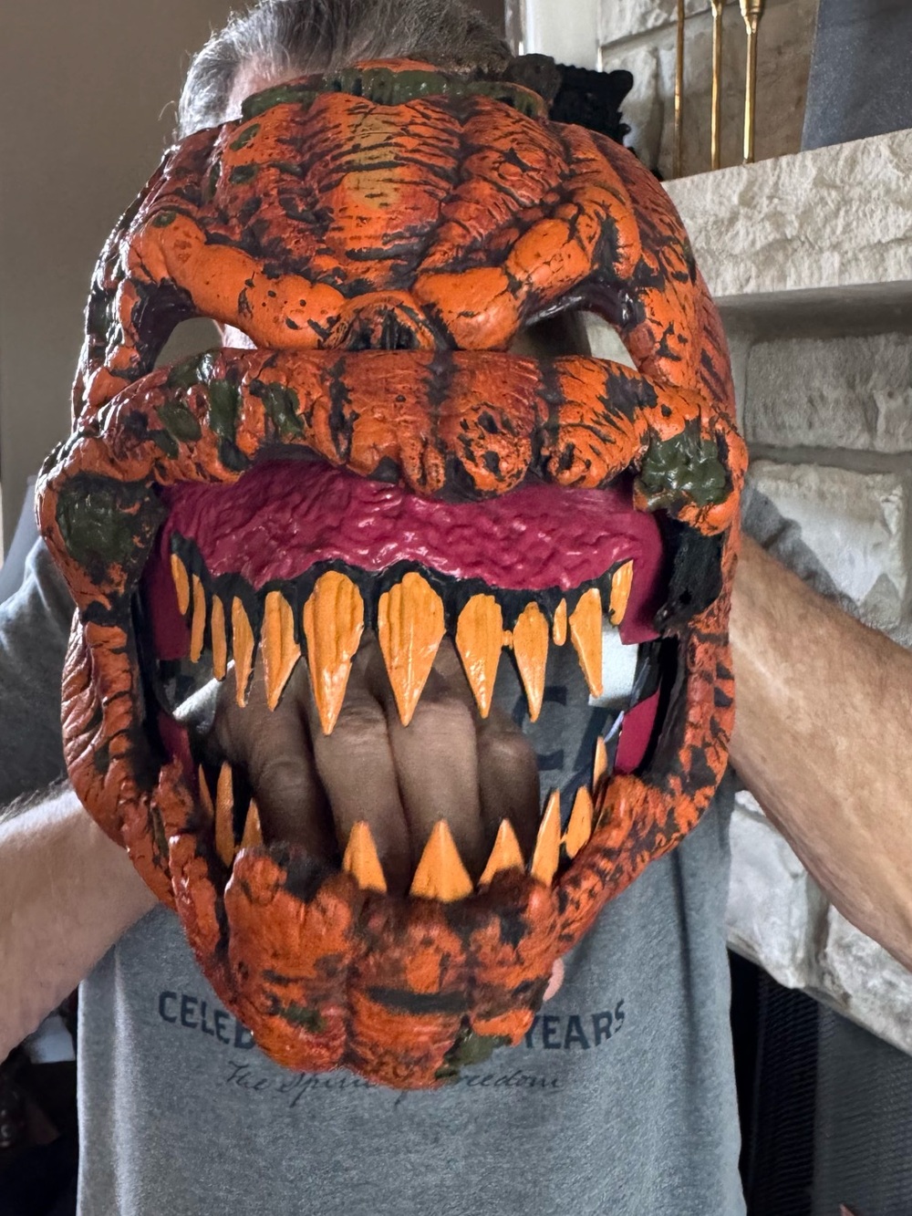 Spirit Dark Harvest Ani Motion Pumpkin Mask